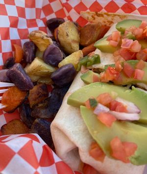 Breakfast Burrito with tofu at Twisted Citrus in North Canton