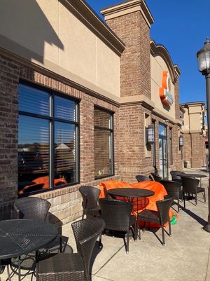 Outside seating  at Twisted Citrus in North Canton