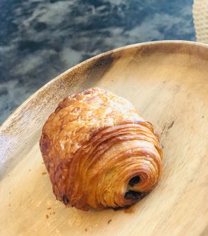 chocolate croissant at Chaumont Vegan in Beverly Hills