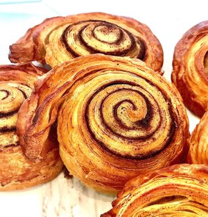 Cinnamon roll  at Chaumont Vegan in Beverly Hills