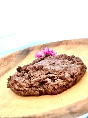 double chocolate cookie at Chaumont Vegan in Beverly Hills