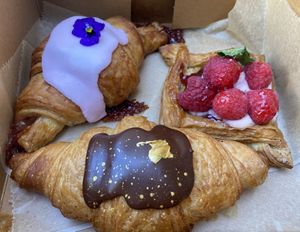 Croissants and Danish at Chaumont Vegan in Beverly Hills