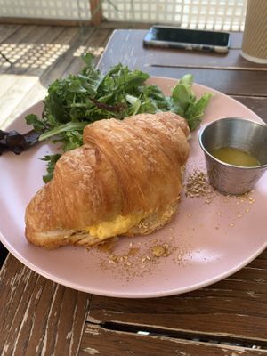 Just egg and cheese croissant   at Chaumont Vegan in Beverly Hills