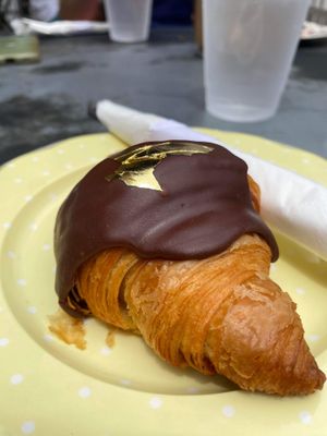 Chocolate croissant  at Chaumont Vegan in Beverly Hills