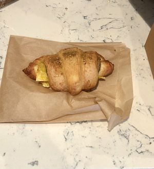 Ham & cheese croissant   at Chaumont Vegan in Beverly Hills
