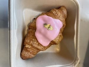 Strawberry croissant.   at Chaumont Vegan in Beverly Hills