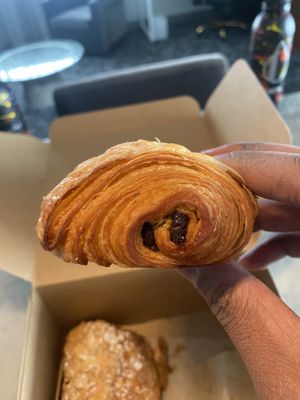 Chocolate croissantt  at Chaumont Vegan in Beverly Hills
