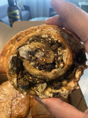 Jalapeño and cheese roll  at Chaumont Vegan in Beverly Hills