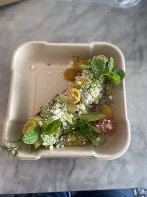 Avocado toastt  at Chaumont Vegan in Beverly Hills