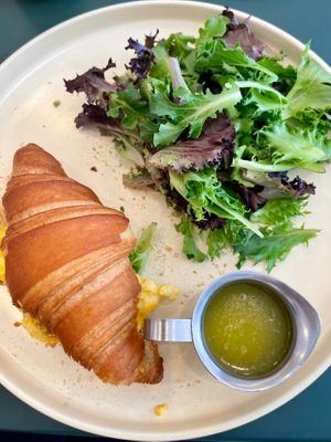 Egg & Cheese Croissant at Chaumont Vegan in Beverly Hills