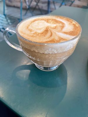 Almond Milk Cappuccino  at Chaumont Vegan in Beverly Hills