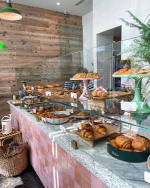 Selection of vegan pastries  at Chaumont Vegan in Beverly Hills