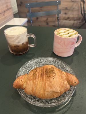 Ham and Cheese Croissant 😮‍💨  at Chaumont Vegan in Beverly Hills