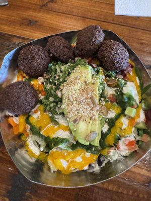 vegan bowl  at MeZe Eatery in Grass Valley