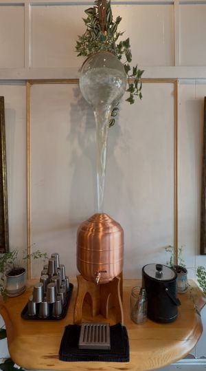 Water dispenser   at MeZe Eatery in Grass Valley