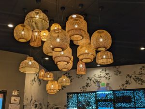 New interior light fixtures at Lá Mint in Reno