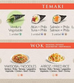 You can also ask for wok with vegetables (especify without egg) at Sumo Sushi in Mallorca