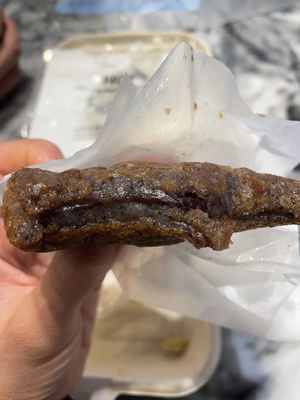 Black rice red bean donut. YUM!!!  at Dohyeongdang - 도형당  in Busan