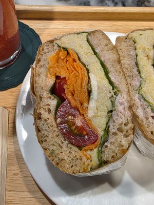 Vegan sandwich at Dohyeongdang - 도형당  in Busan