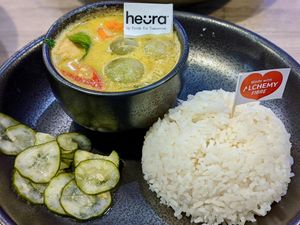 Green Curry with Heura Chicken at Bangkok Jam - Dhoby Ghaut in Central Singapore