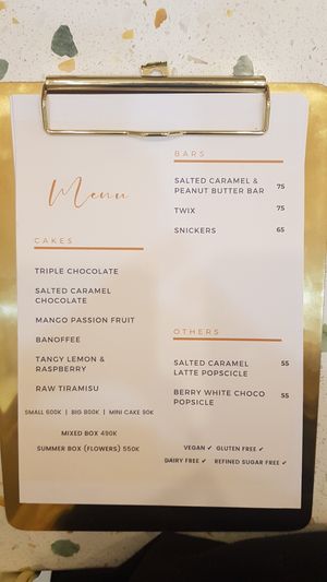 Menu 1/2 at Rawberry in Ho Chi Minh City