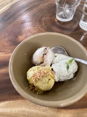 3 flavours of gelato    at Rawberry in Ho Chi Minh City