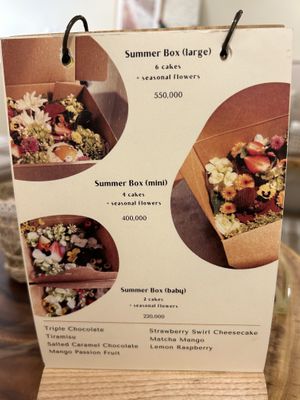 Menu  at Rawberry in Ho Chi Minh City