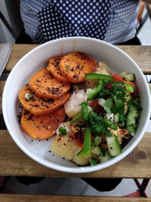 Cauliflower and sweet potato amazingness at In 't grün in Zonhoven