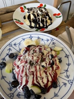 2 variations of pancakes  at In 't grün in Zonhoven