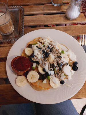 Fruity pancakes 🩷 at In 't grün in Zonhoven