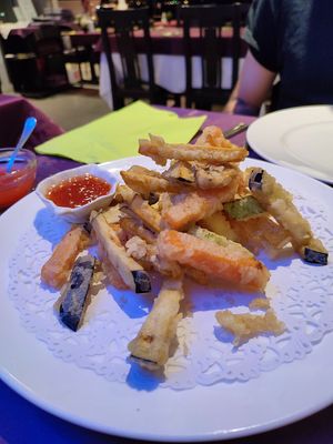 Vegetable tempura at New Oriental Asiatico in Lanzarote