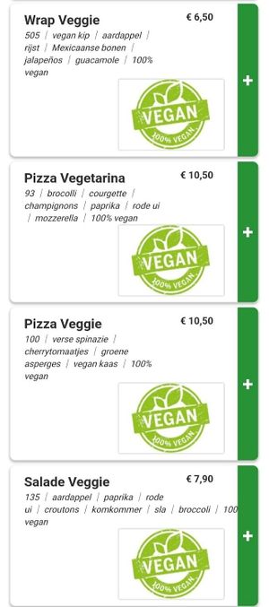 Vegan options 3 at Tikal Food in Kerkrade