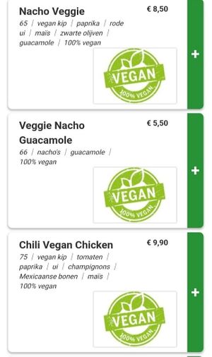 Vegan options 4 at Tikal Food in Kerkrade