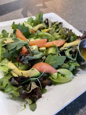 Summer salad with no goat cheese at Portage Tap House in Rangeley