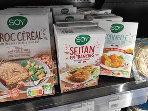 Seitan at Les Comptoirs de la Bio in Quiberon