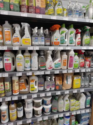 Detergents at Les Comptoirs de la Bio in Quiberon
