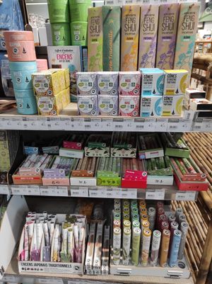 Incense at Les Comptoirs de la Bio in Quiberon