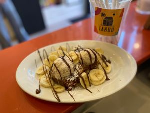 Vegan French Toast at Lakou Cafe in Brooklyn