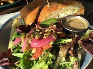 Citizen Fish & Green Salad w/ Green Goddess Dressing at Highline Bar in Seattle