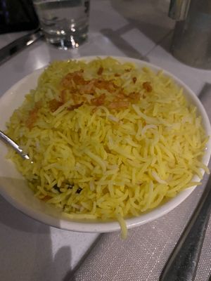Saffron rice  at Zaaffran in Sydney