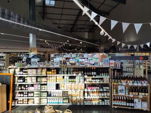 Inside at Le Marche de Leopold in Le Vigen