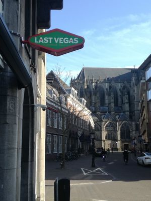 Between the Dom Church and Janskerk at Last Vegas in Utrecht