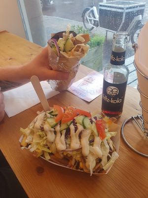 My boyfriend said the turkish pizza was a bit better. at Last Vegas in Utrecht