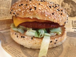 Vegas burger at Last Vegas in Utrecht