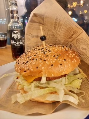 'Chicken' burger at Last Vegas in Utrecht