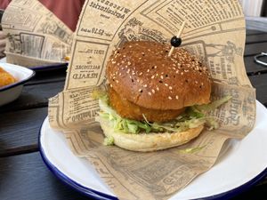 No chicken burger  at Last Vegas in Utrecht