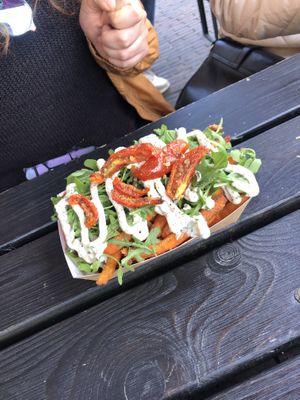 loaded fries  at Last Vegas in Utrecht