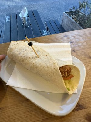 Crispy chicken wrap  at Last Vegas in Utrecht