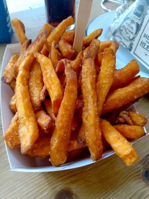 Sweet potato fries at Last Vegas in Utrecht