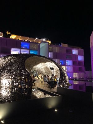 View of restaurant at night at Nido  in San Jose Del Cabo